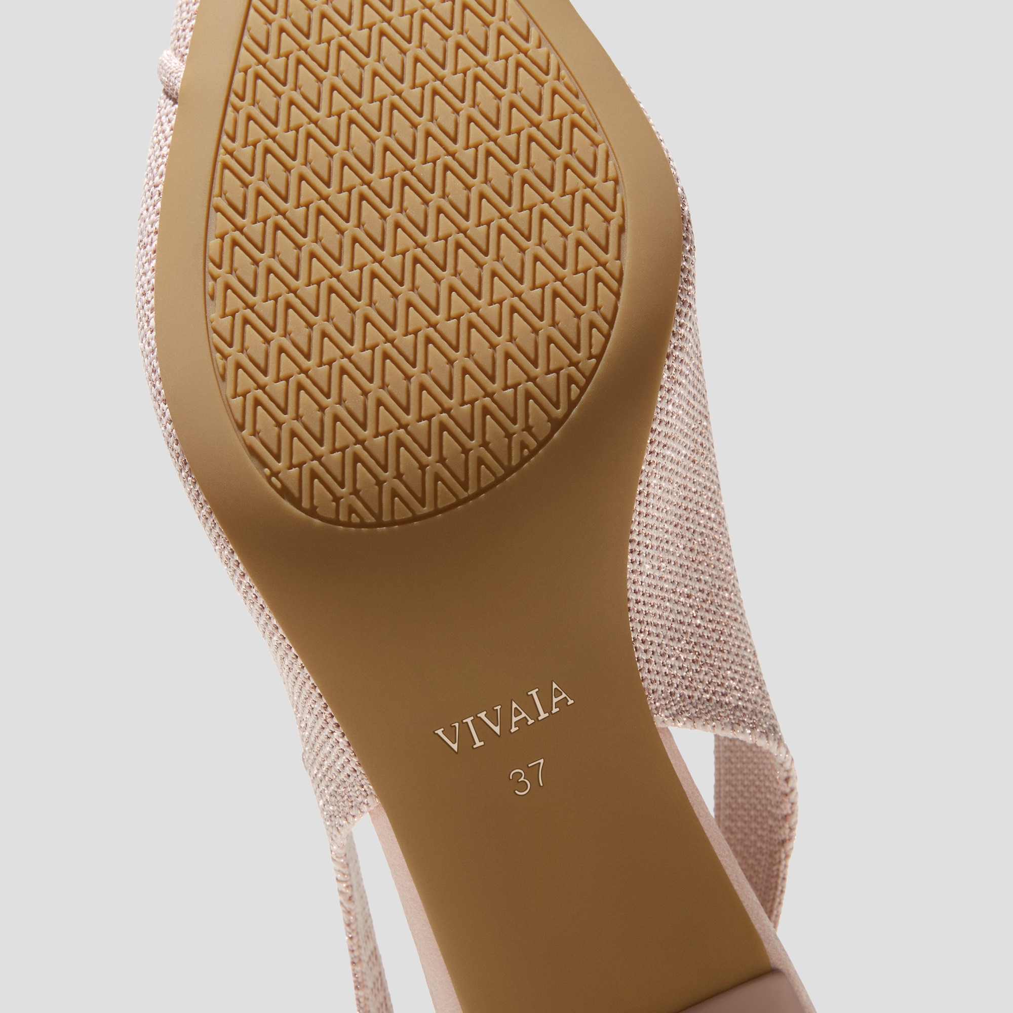 Pointed-Toe Slingback Heels (Addison), Rose gold, EU35 | VIVAIA