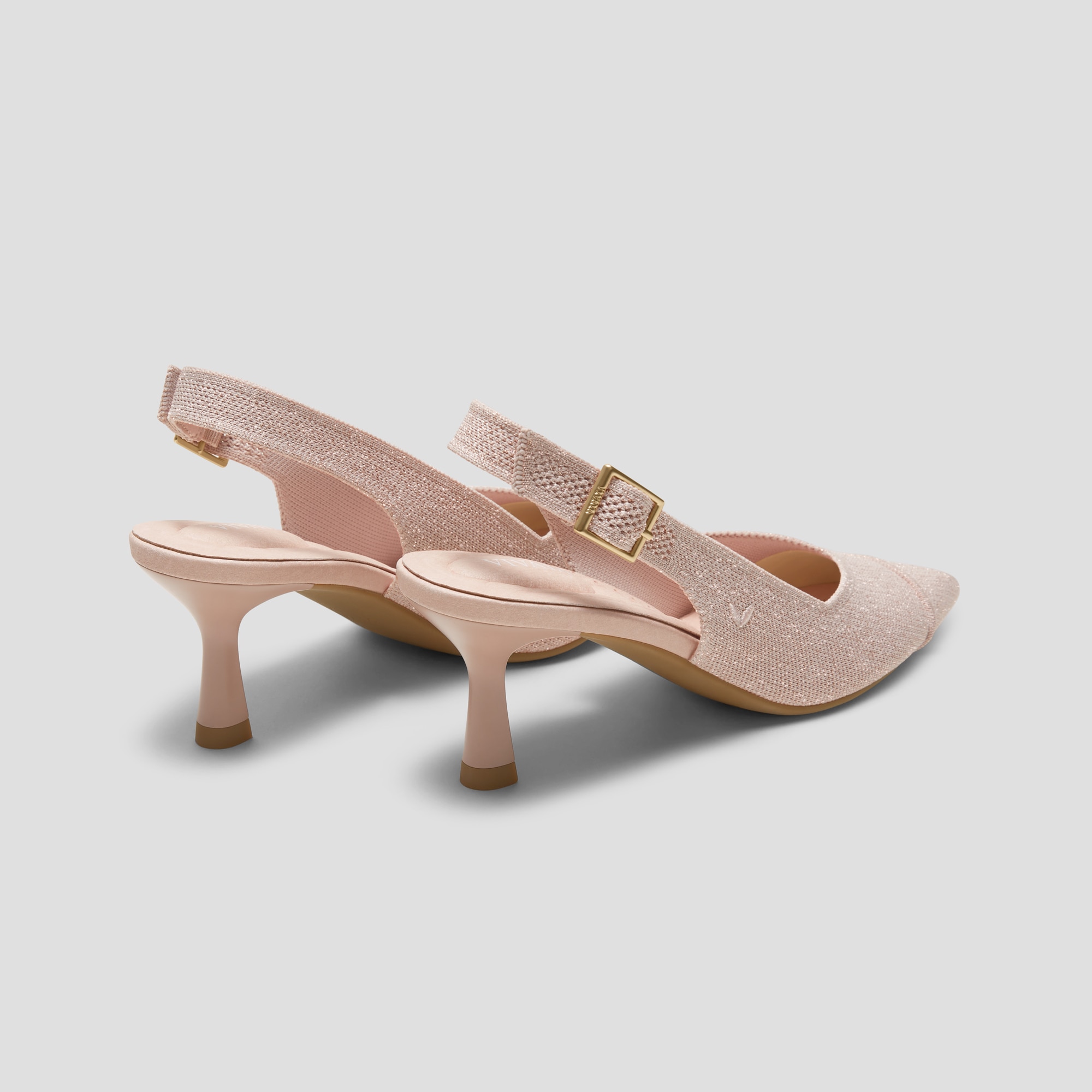 Pointed-Toe Slingback Sandals (Addison), Rose gold, EU39.5