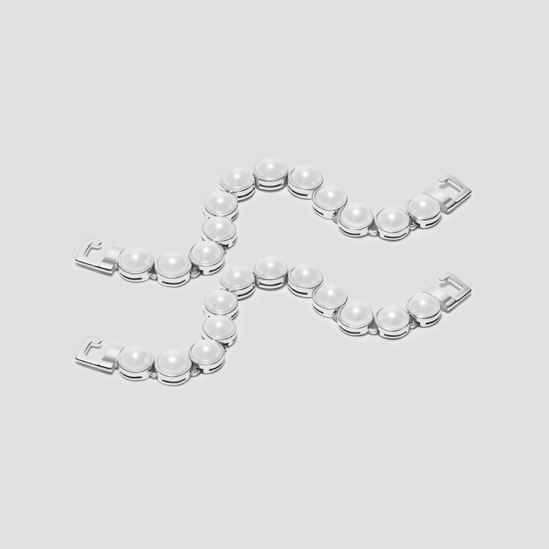 Nubia Pearl Chain, Silver, EU35-36 | VIVAIA