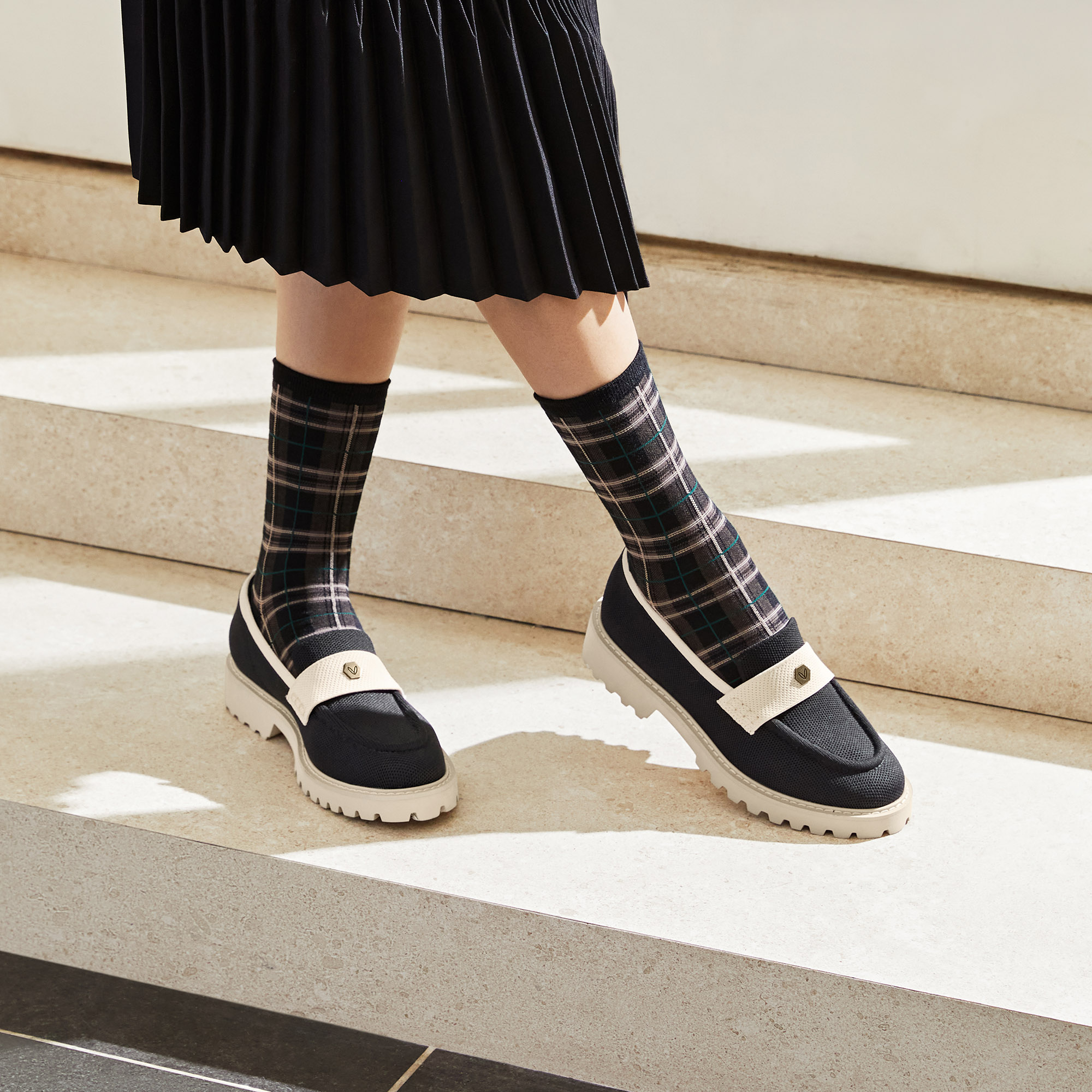 VIVAIA FRANCESCA 37.5！ Vivaia Francesca Knit Platform Chunky Heel Loafers | Dillard's