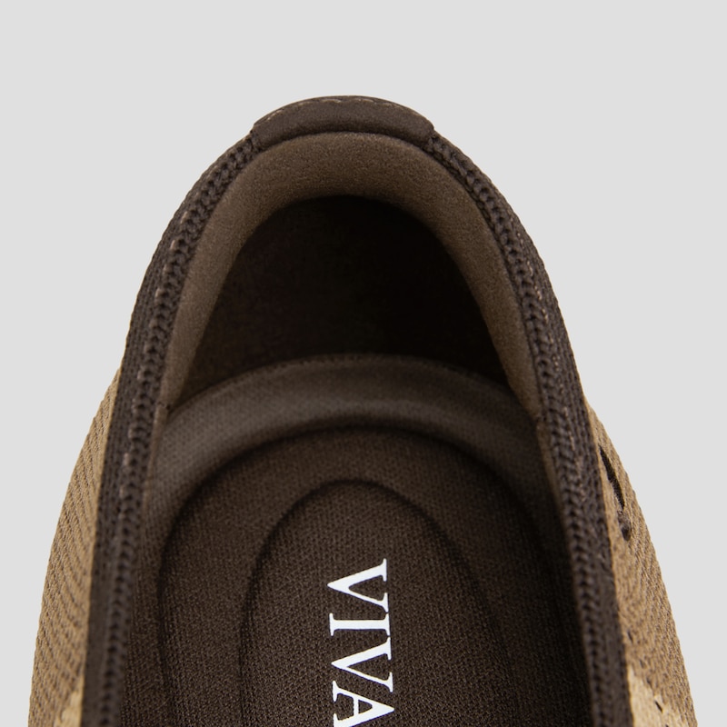 Square-Toe V-Cut Flats (Margot 2.0), BROWN BLOCK, EU35 | VIVAIA