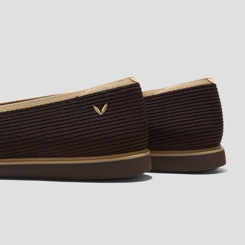 Square-Toe All-Day Standing Flats (Mabel), DK.CHOCOLATE NUDE, EU35 | VIVAIA
