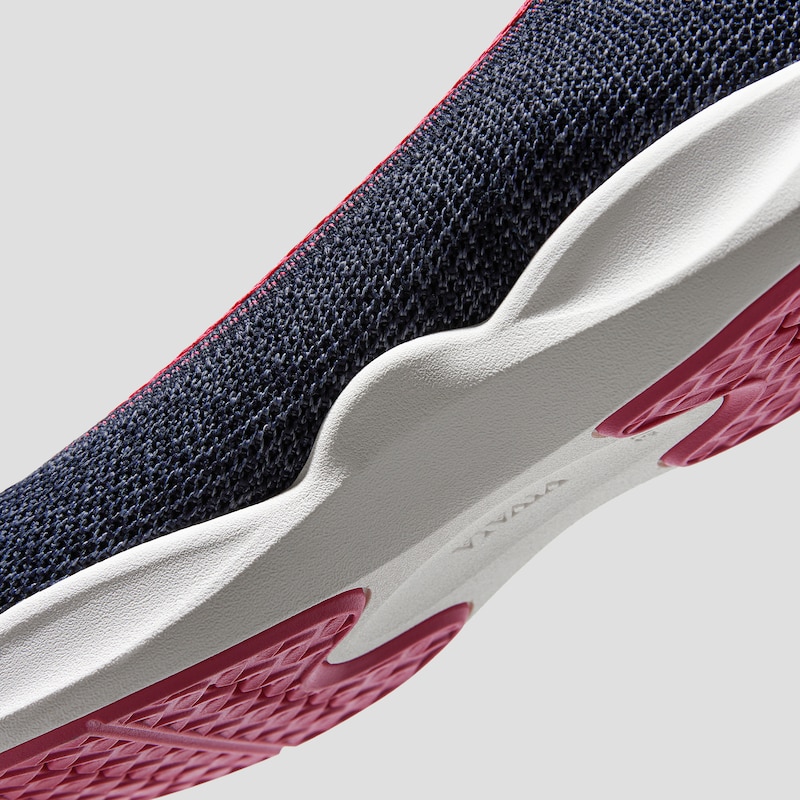 Water-Repellent Round-Toe All-Day Sneaker Flats (Izabel), DK.DENIM RASBERRY, EU35 | VIVAIA