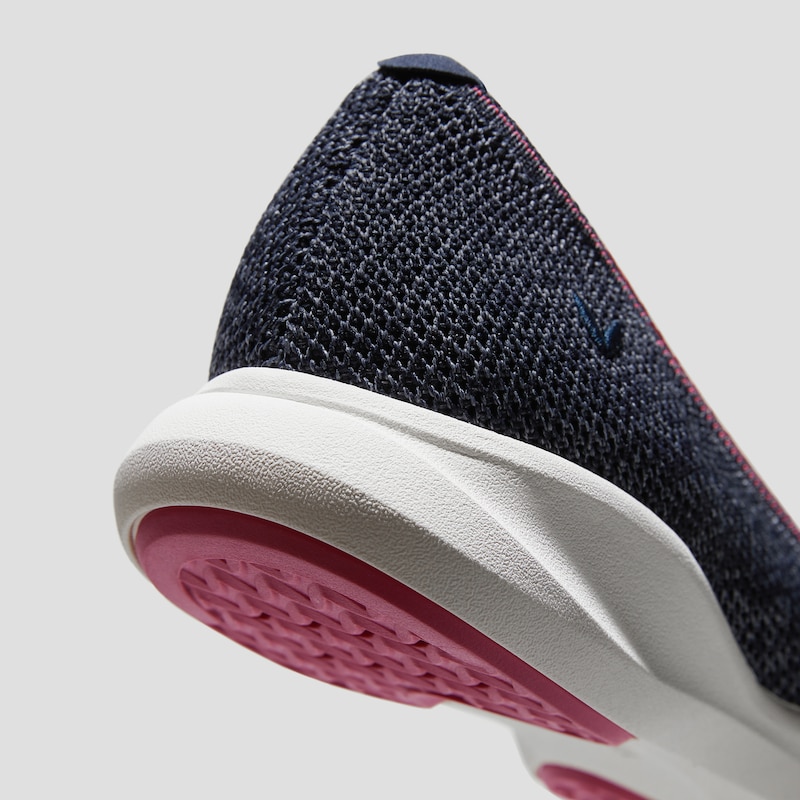 Water-Repellent Round-Toe All-Day Sneaker Flats (Izabel), DK.DENIM RASBERRY, EU35 | VIVAIA