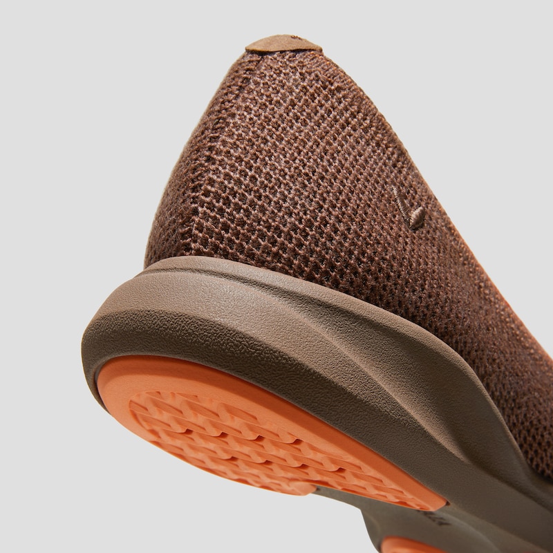 Water-Repellent Round-Toe All-Day Sneaker Flats (Izabel), COFFEE ORANGE, EU35 | VIVAIA
