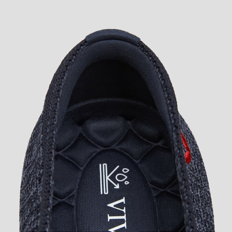 Lightweight Square-Toe V-Cut Flats (Margot Walker), DK.DENIM RUBY RED, EU35 | VIVAIA