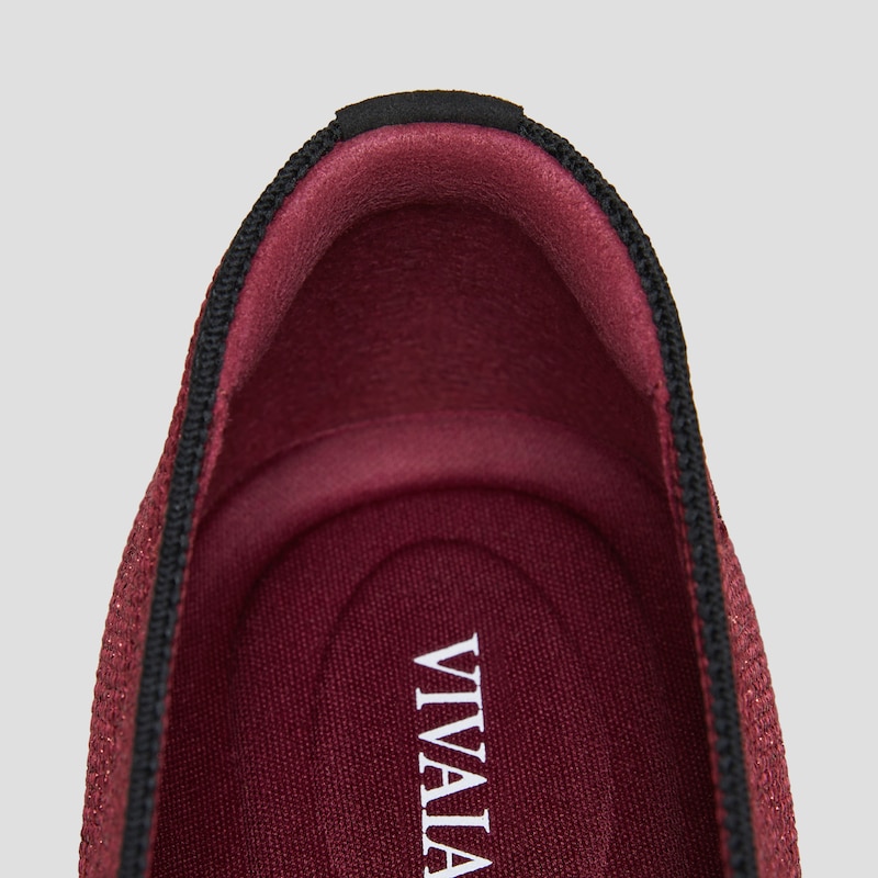 Pointed-Toe Bow Loafers (Michelle 2.0), BURGUNDY METALLIC BLACK, EU35 | VIVAIA
