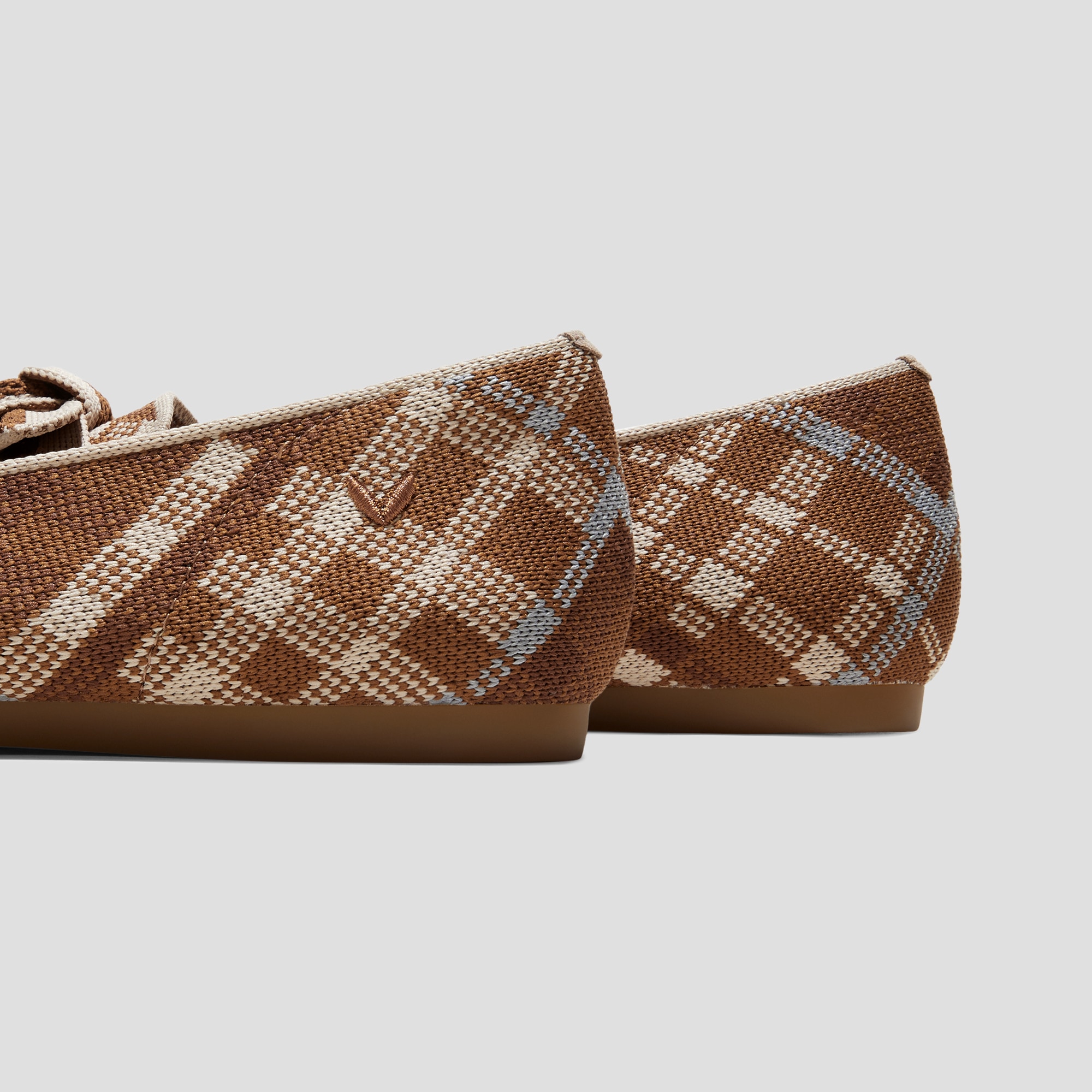 Pointed-Toe Bow Loafers (Michelle 2.0), CARAMEL MOSAIC, EU35 | VIVAIA