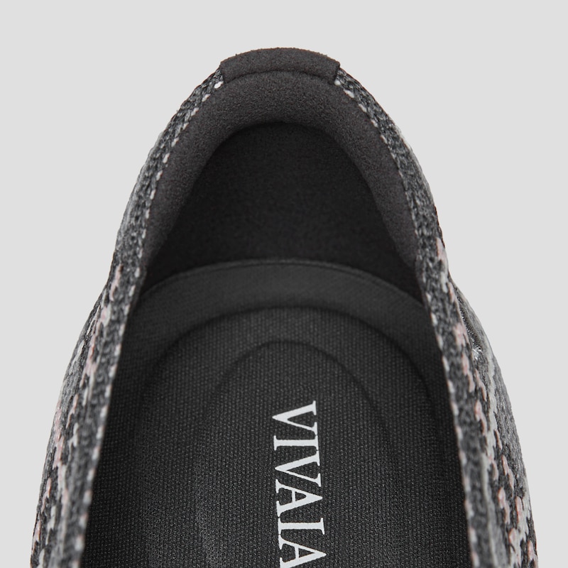 Pointed-Toe Bow Loafers (Michelle 2.0), LIGHT GREY LINED PLAID, EU35 | VIVAIA