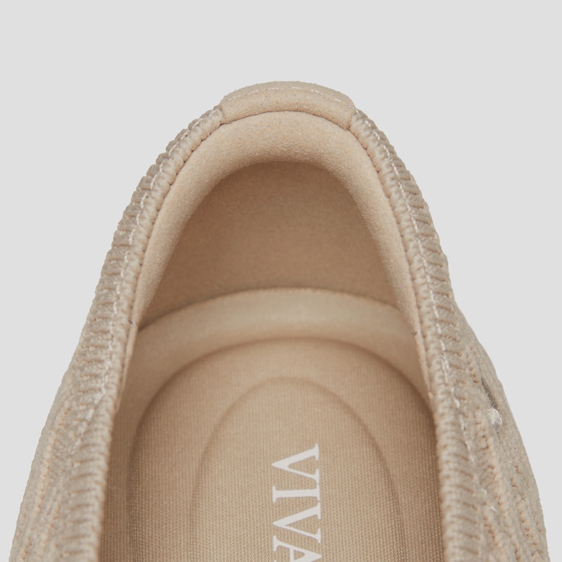 Square-Toe Lace Up Mary-Jane (Miley), ALMOND CABLE KNIT, EU35 | VIVAIA
