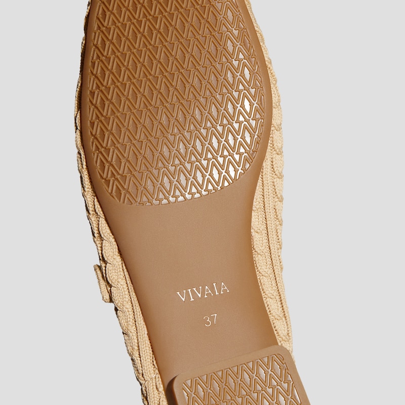 Square-Toe Mary-Jane (Margot Mary-Jane), NUDE PEACH CABLE KNIT, EU35 | VIVAIA