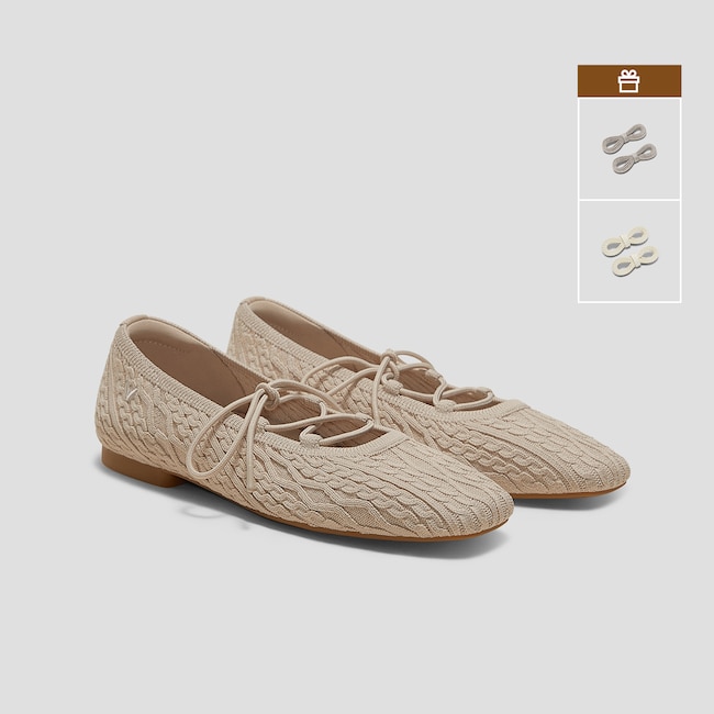 3 Laces Included Square-Toe Lace-Up Mary Janes (Miley)