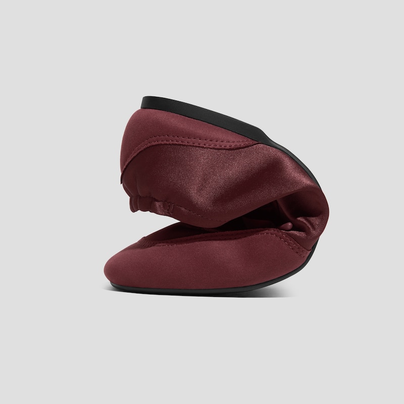 Square-Toe Lace-Up Sneakerina (Cristina), BURGUNDY, EU35 | VIVAIA