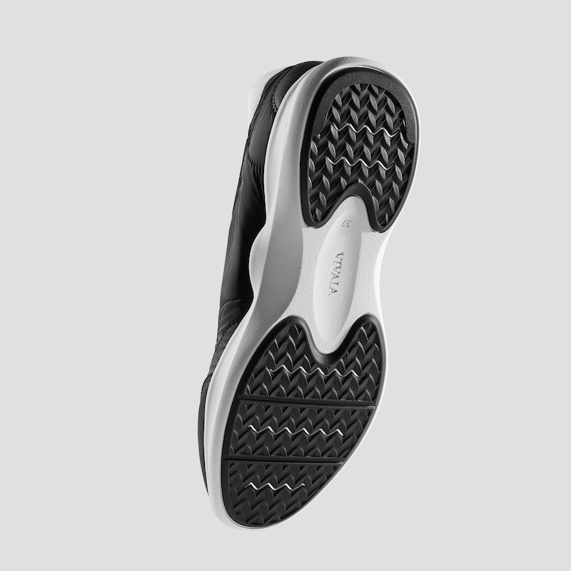 Round-Toe Re-Nylon Mary Jane Sneaker Flats (Ivee), BLACK WATER RPT, EU35 | VIVAIA