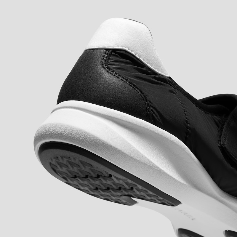 Round-Toe Re-Nylon Mary Jane Sneaker Flats (Ivee), BLACK WATER RPT, EU35 | VIVAIA