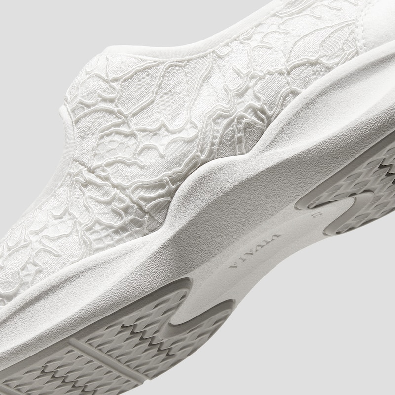 Round-Toe Lace-Up Mary Jane Sneaker Flats (Ivee), WHITE LACE, EU39 | VIVAIA