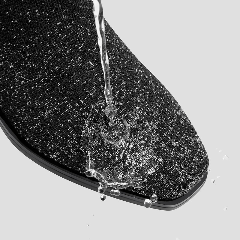 Slip-On Square-Toe Ankle Chelsea Boots (Ryan Slip-On), BLACK METALLIC, EU35 | VIVAIA
