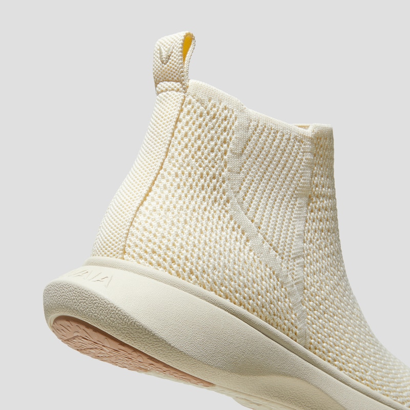 Water-Repellent Sneaker Boot Sliders (Urban Boots), CREAM JAGGED, EU35 | VIVAIA