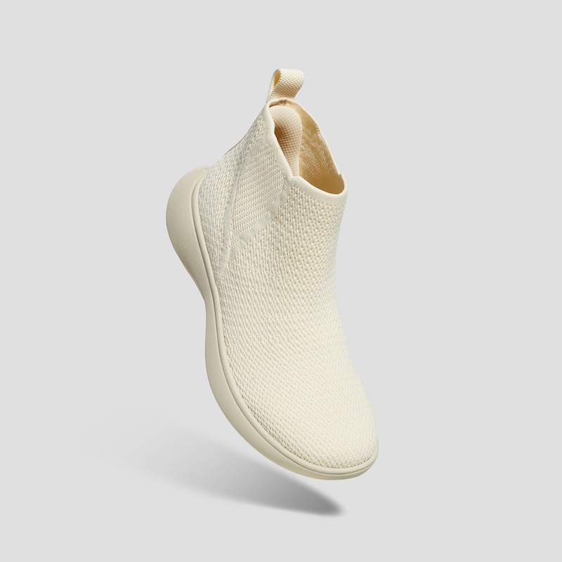 Water-Repellent Sneaker Boot Sliders (Urban Boots), CREAM JAGGED, EU35 | VIVAIA