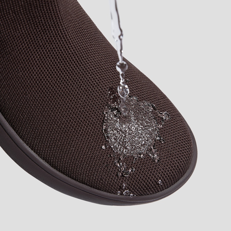 Water-Repellent Sneaker Boot Sliders (Urban Boots), DARK CHOCOLATE, EU35 | VIVAIA