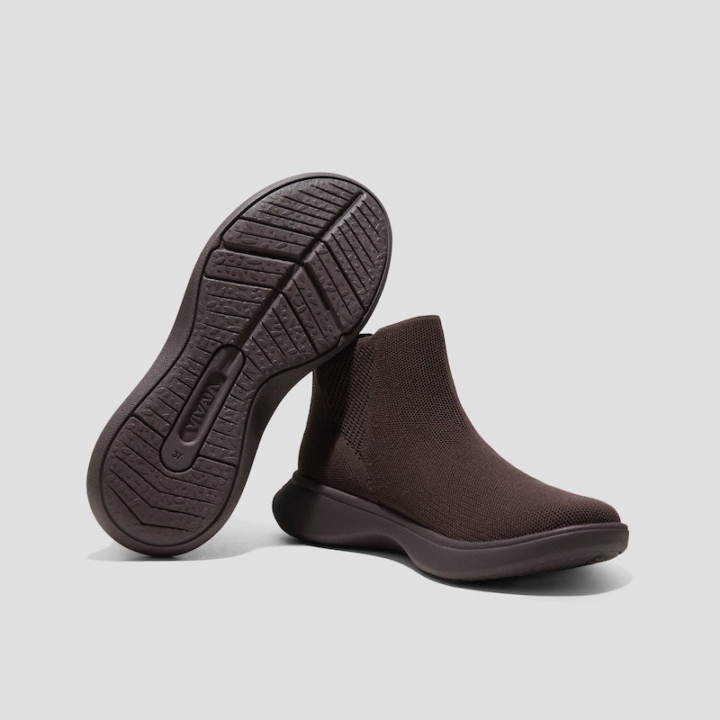 Water-Repellent Sneaker Boot Sliders (Urban Boots), DARK CHOCOLATE, EU35 | VIVAIA