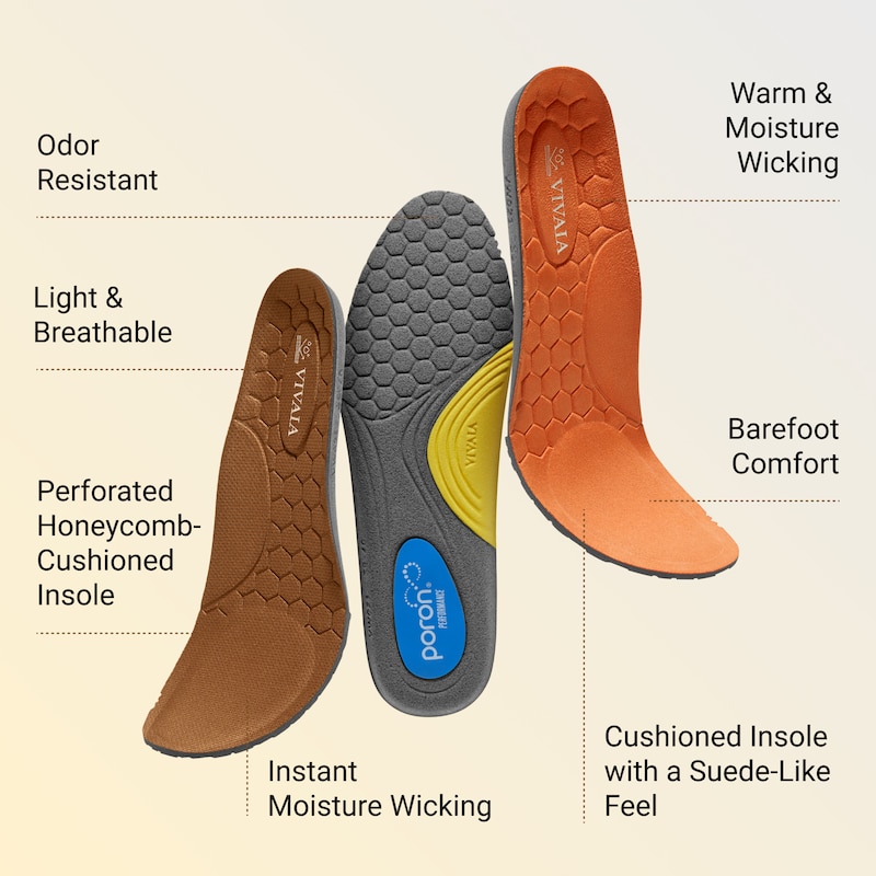 Water-Repellent Round-Toe All-Day Sneaker Flats (Izabel), COFFEE ORANGE, EU35 | VIVAIA