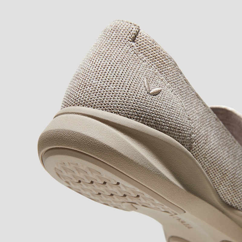 Water-Repellent Round-Toe Sneaker Loafers (Ivana), Oatmilk, EU38.5 | VIVAIA