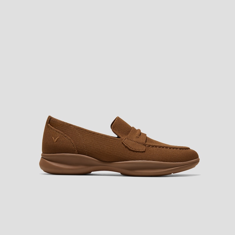 Water-Repellent Round-Toe Sneaker Loafers (Ivana), CARAMEL, EU35 | VIVAIA