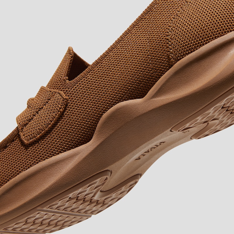 Water-Repellent Round-Toe Sneaker Loafers (Ivana), CARAMEL, EU35 | VIVAIA