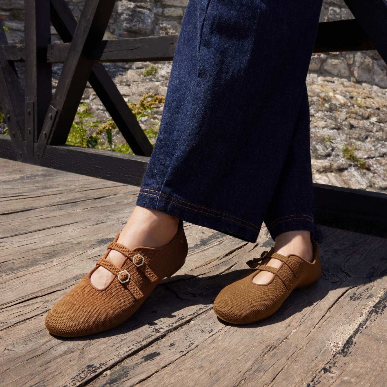 VIVAIA オープントゥ　パンプス　EU35 Pointed-Toe Stilettos (Arabella), GOLDEN ALMOND, EU35 | VIVAIA