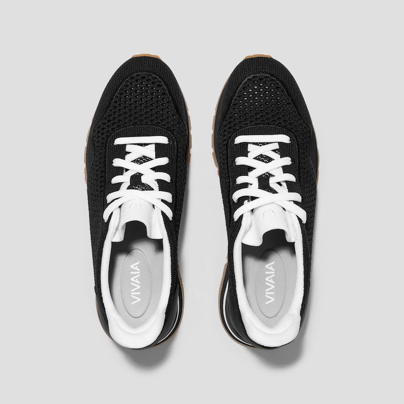 Unisex Comfy Slip-On Sneakers (Allday), BLACK WHITE, EU35 | VIVAIA