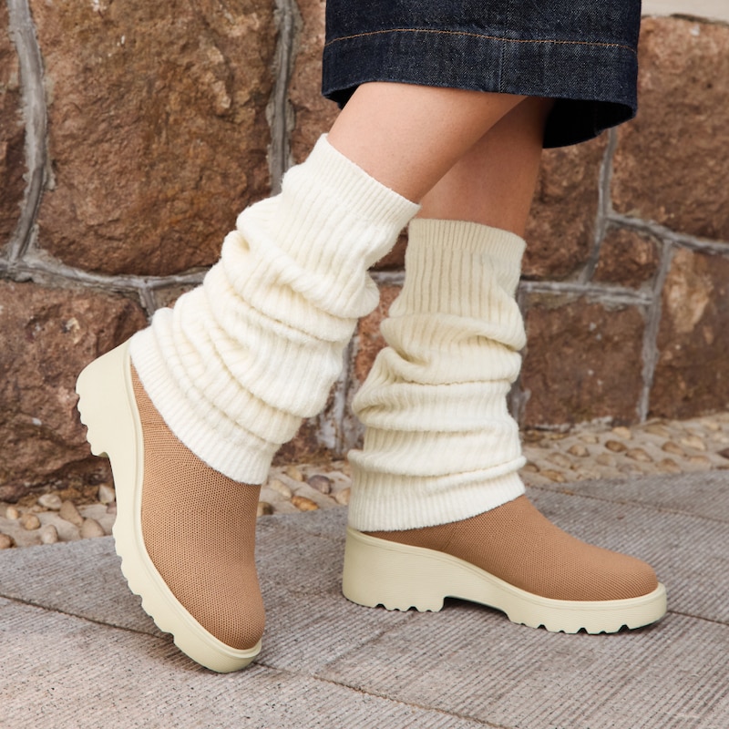Slouchy Leg Warmers, CREAM, M | VIVAIA