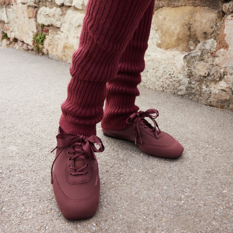 Slouchy Leg Warmers, BURGUNDY, M | VIVAIA