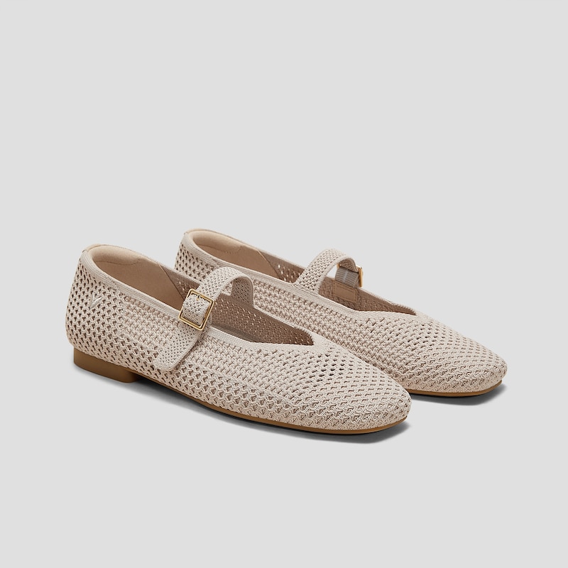 Square-Toe Mary-Jane (Margot Mary-Jane), ALMOND MESH, EU41.5 | VIVAIA