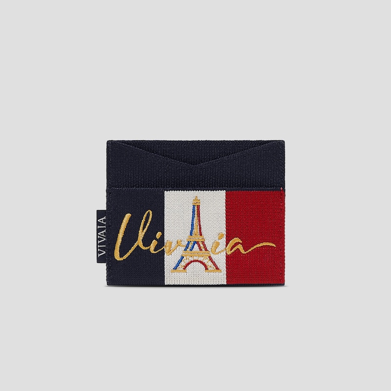 Bastille Day Limited-Edition Card Wallet (Miller), NAVY, one-size | VIVAIA