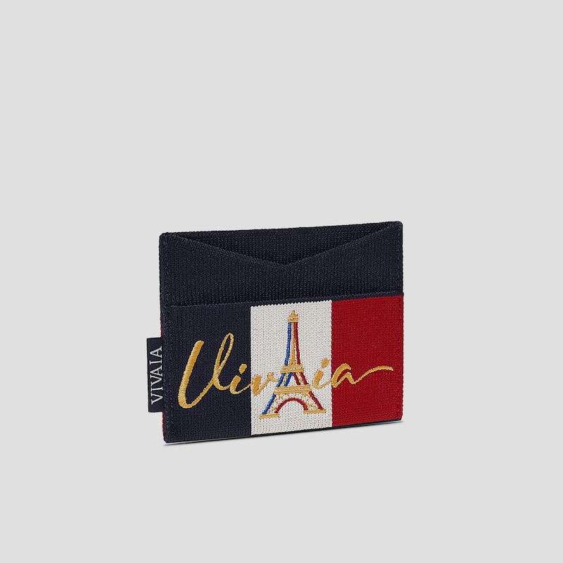 Bastille Day Limited-Edition Card Wallet (Miller), NAVY, one-size | VIVAIA