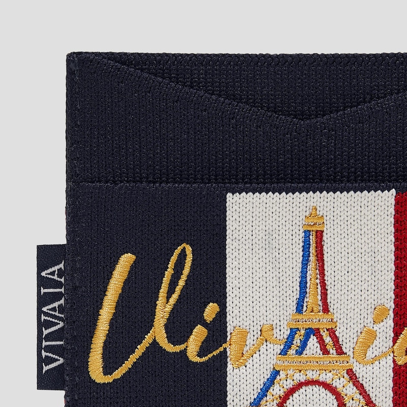 Bastille Day Limited-Edition Card Wallet (Miller), NAVY, one-size | VIVAIA