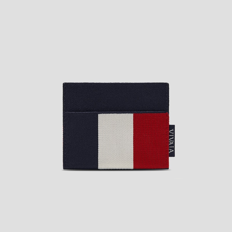 Bastille Day Limited-Edition Card Wallet (Miller), NAVY, one-size | VIVAIA