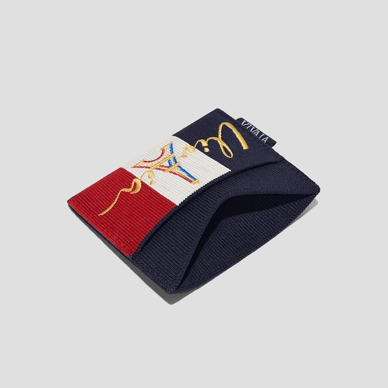 Bastille Day Limited-Edition Card Wallet (Miller), NAVY, one-size | VIVAIA