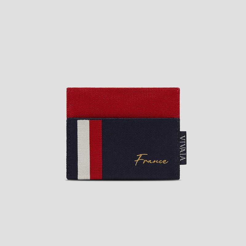Bastille Day Limited-Edition Card Wallet (Miller), NAVY, one-size | VIVAIA