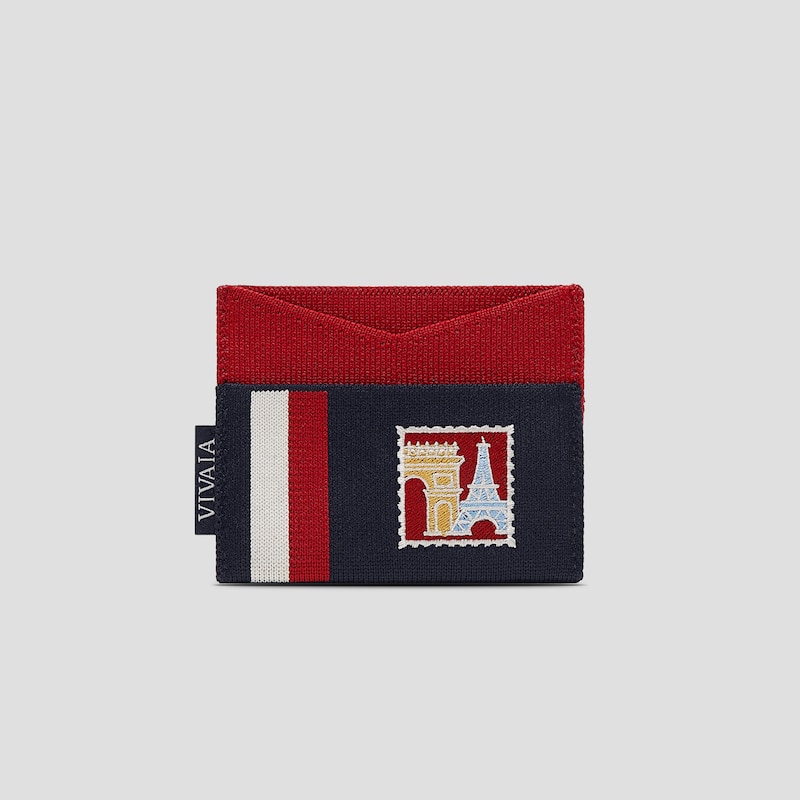 Bastille Day Limited-Edition Card Wallet (Miller), NAVY, one-size | VIVAIA