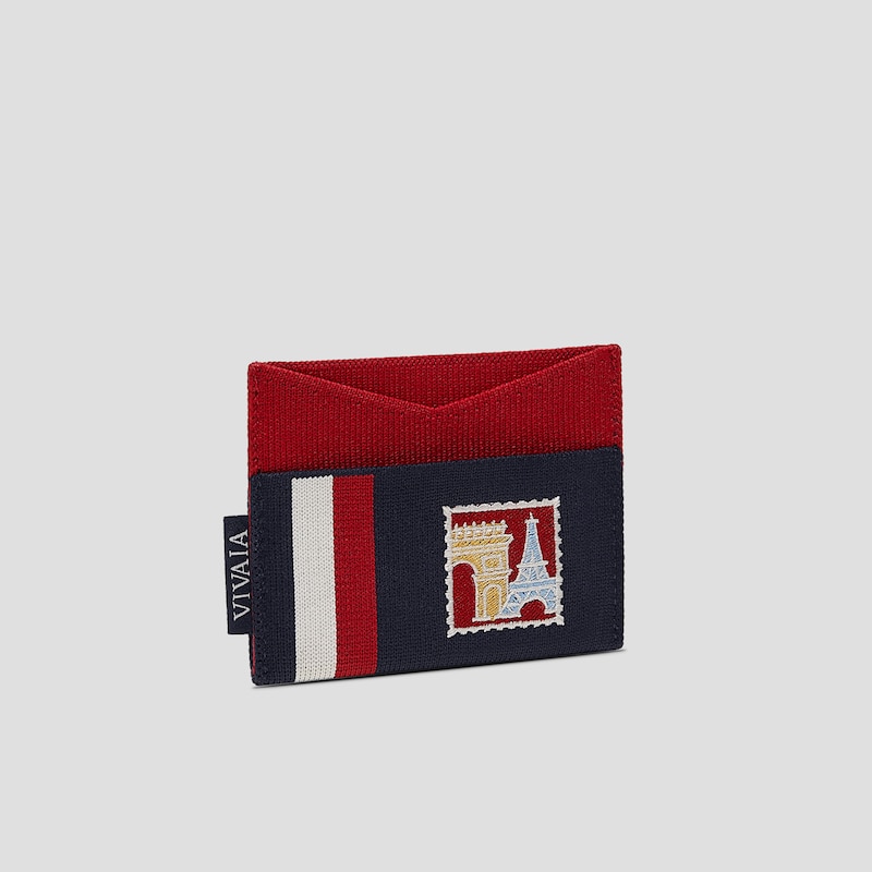 Bastille Day Limited-Edition Card Wallet (Miller), NAVY, one-size | VIVAIA