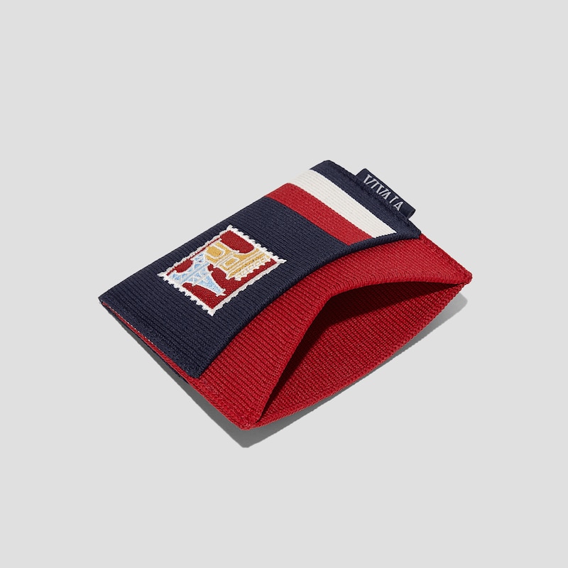 Bastille Day Limited-Edition Card Wallet (Miller), NAVY, one-size | VIVAIA