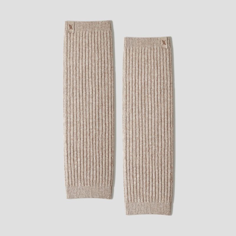 Slouchy Leg Warmers, Oatmilk, M | VIVAIA