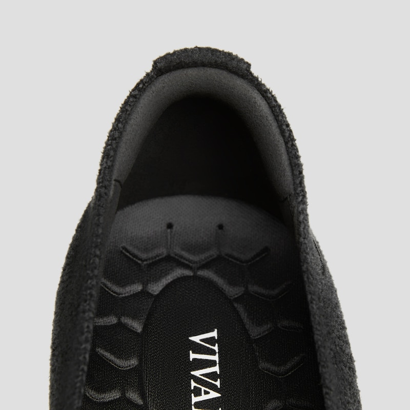 Round-Toe Velvet Penny Loafers (Luciana), BLACK VELVET, EU35 | VIVAIA