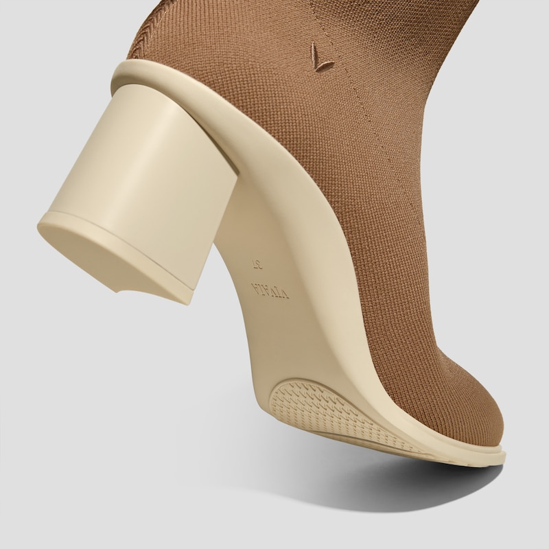 Almond-Toe Running Heel Boots (Amanda), Brown | VIVAIA