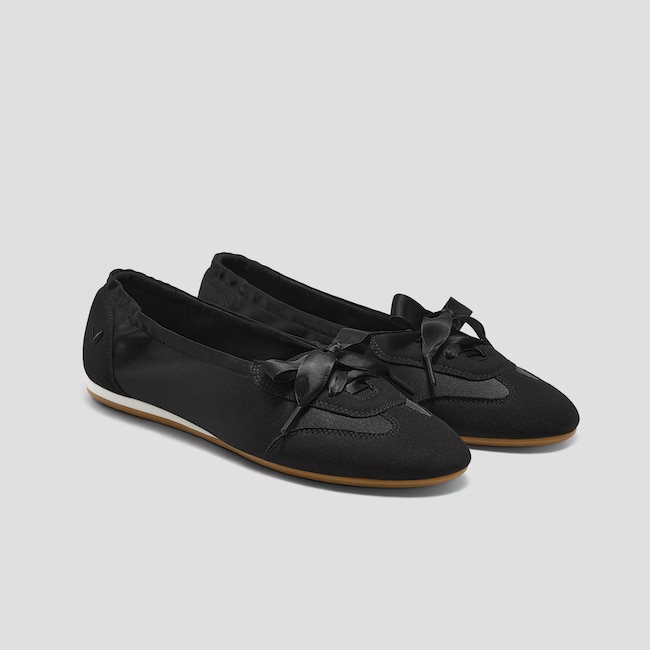 Round-Toe Satin Sneakerina (Yanka)