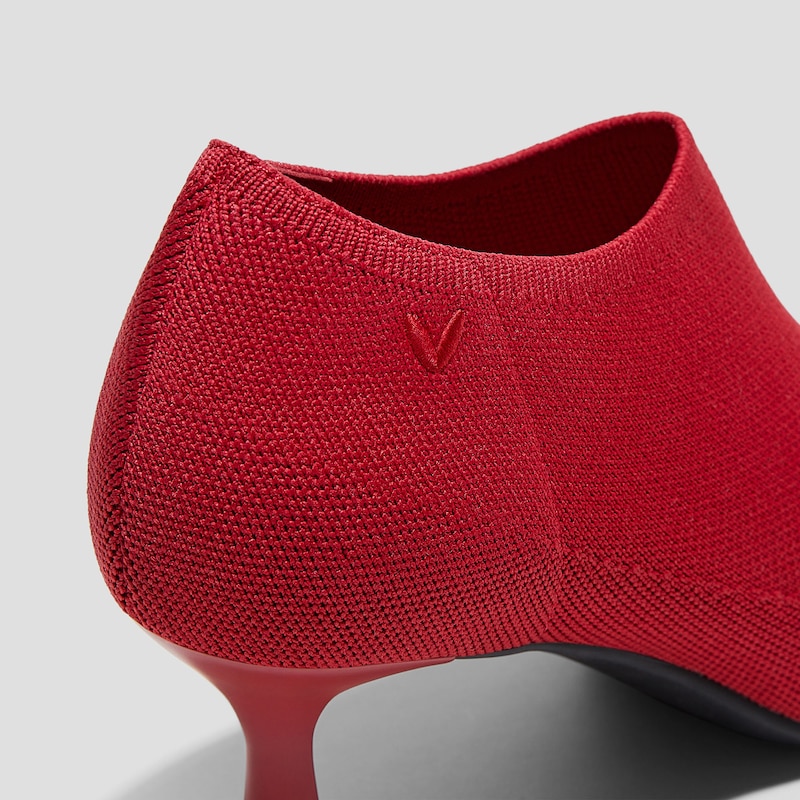 Pointed-Toe Mid Heels (Alana), RUBY  RED, EU35 | VIVAIA