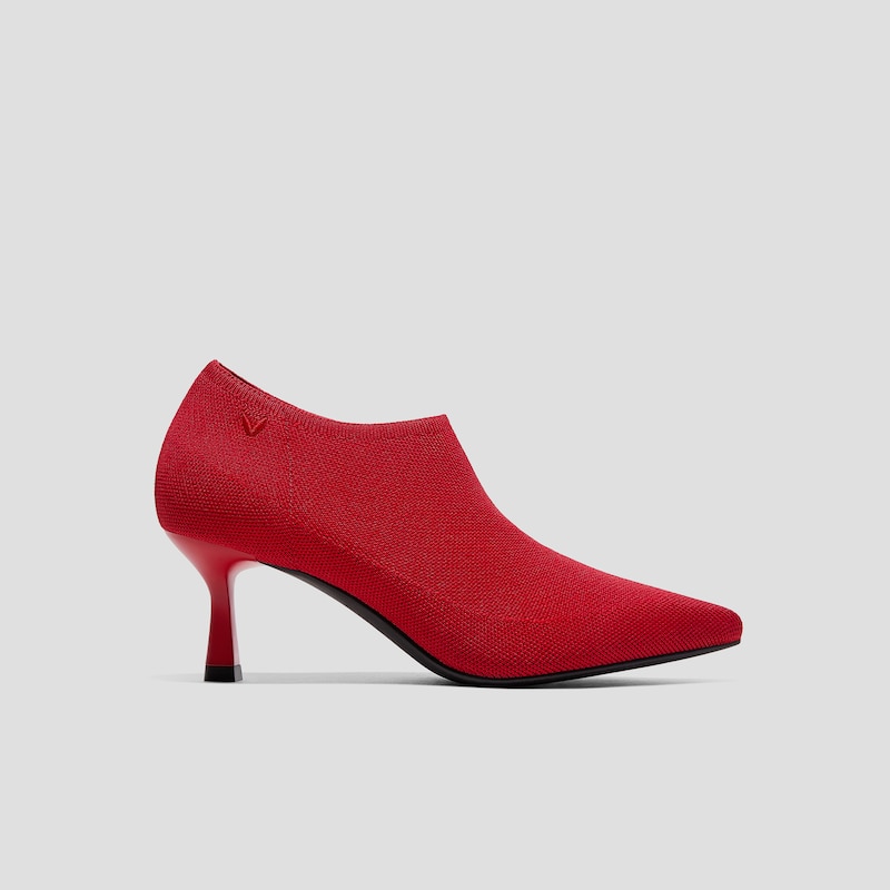 Pointed-Toe Mid Heels (Alana), RUBY  RED, EU35 | VIVAIA