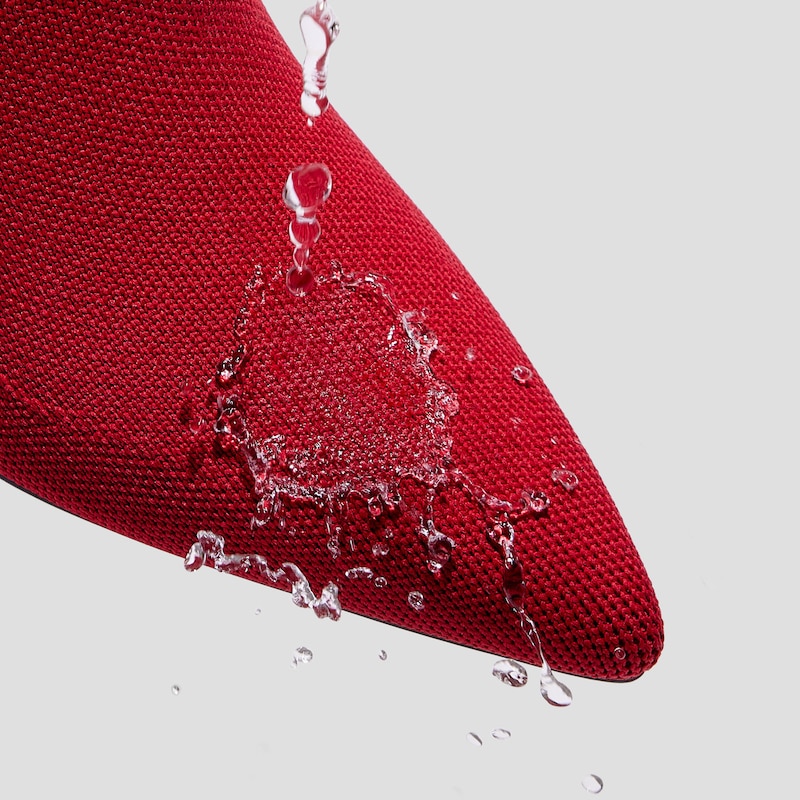 Pointed-Toe Mid Heels (Alana), RUBY  RED, EU35 | VIVAIA